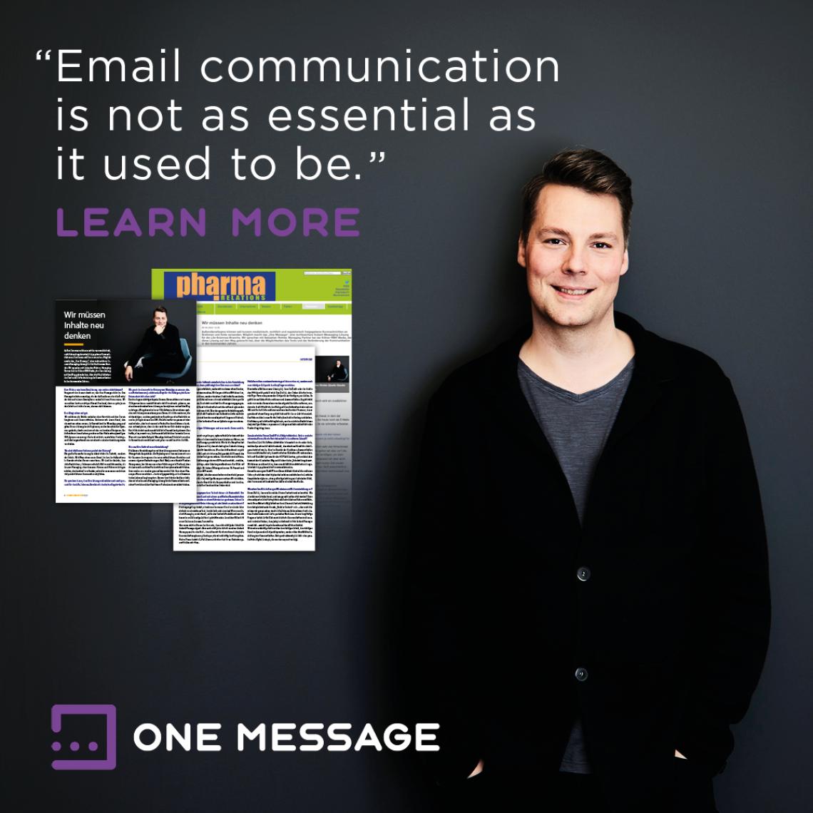 ONE MESSAGE Pharma Relations Interview